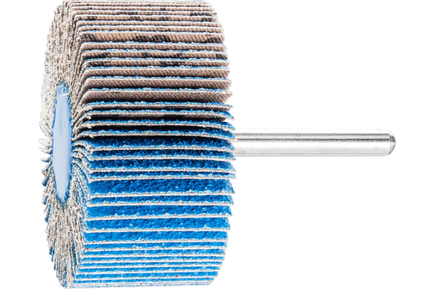 Picture of Pferd Mounted Flap Wheel, 2-1/2" X 1, 60 Grit, 1/4" Shank, Zirconia Z-Cool